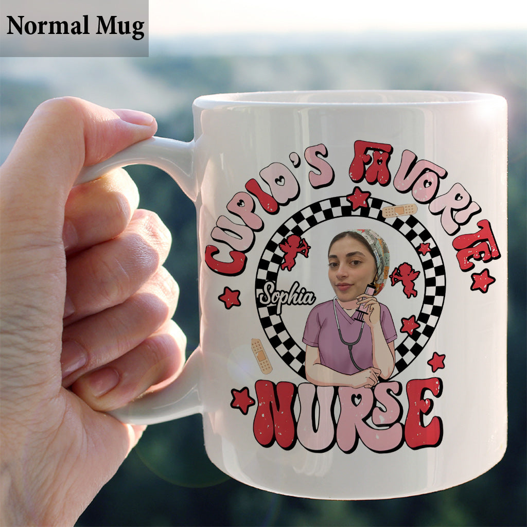 Cupid Favorite Nurse - Personalized Nurse Mug