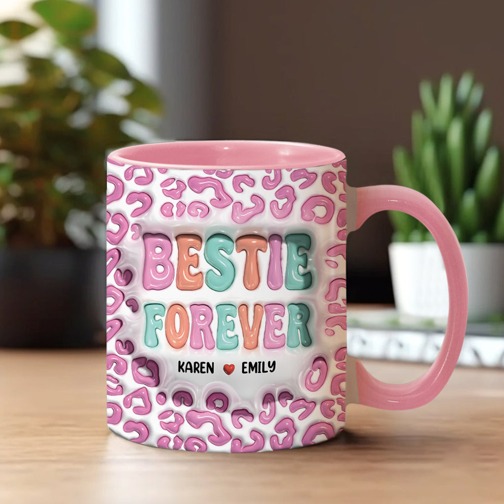Bestie Forever - Personalized Bestie Accent Mug