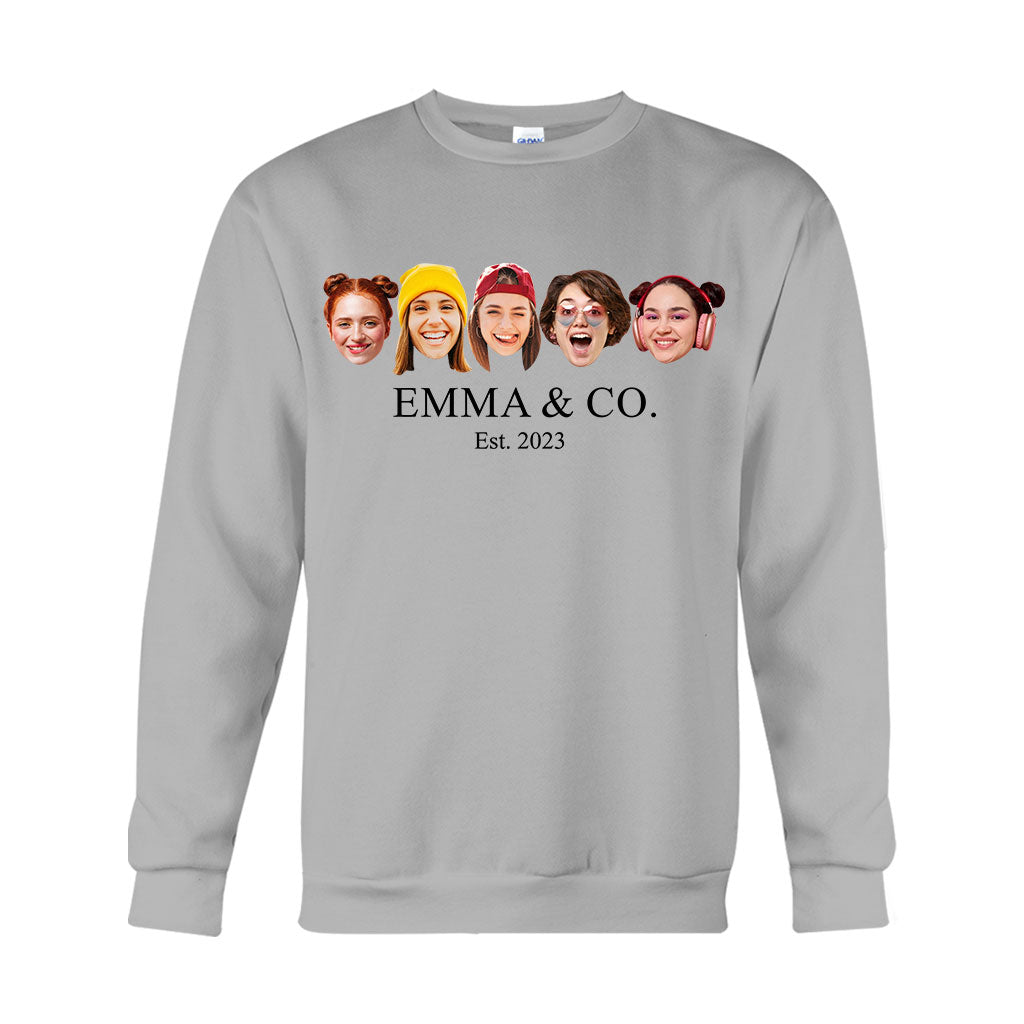 Besties & Co. Face Custom - Personalized Bestie T-shirt And Hoodie