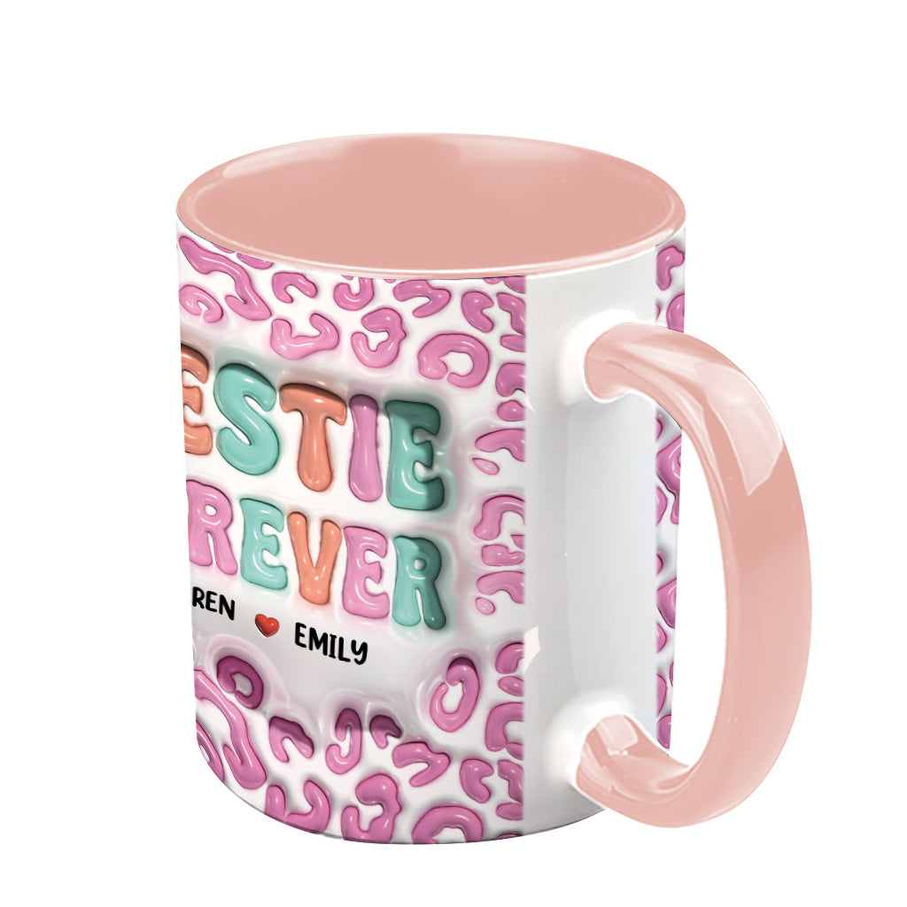 Bestie Forever - Personalized Bestie Accent Mug