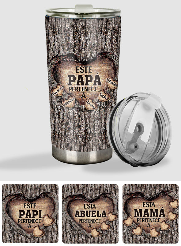 Este Papá Pertenece A - Personalized Father Tumbler
