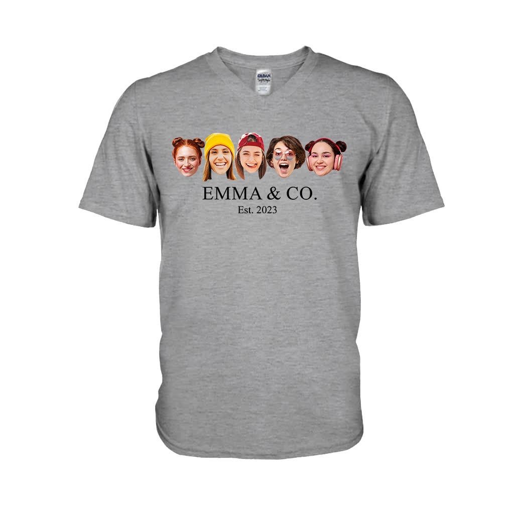 Besties & Co. Face Custom - Personalized Bestie T-shirt And Hoodie