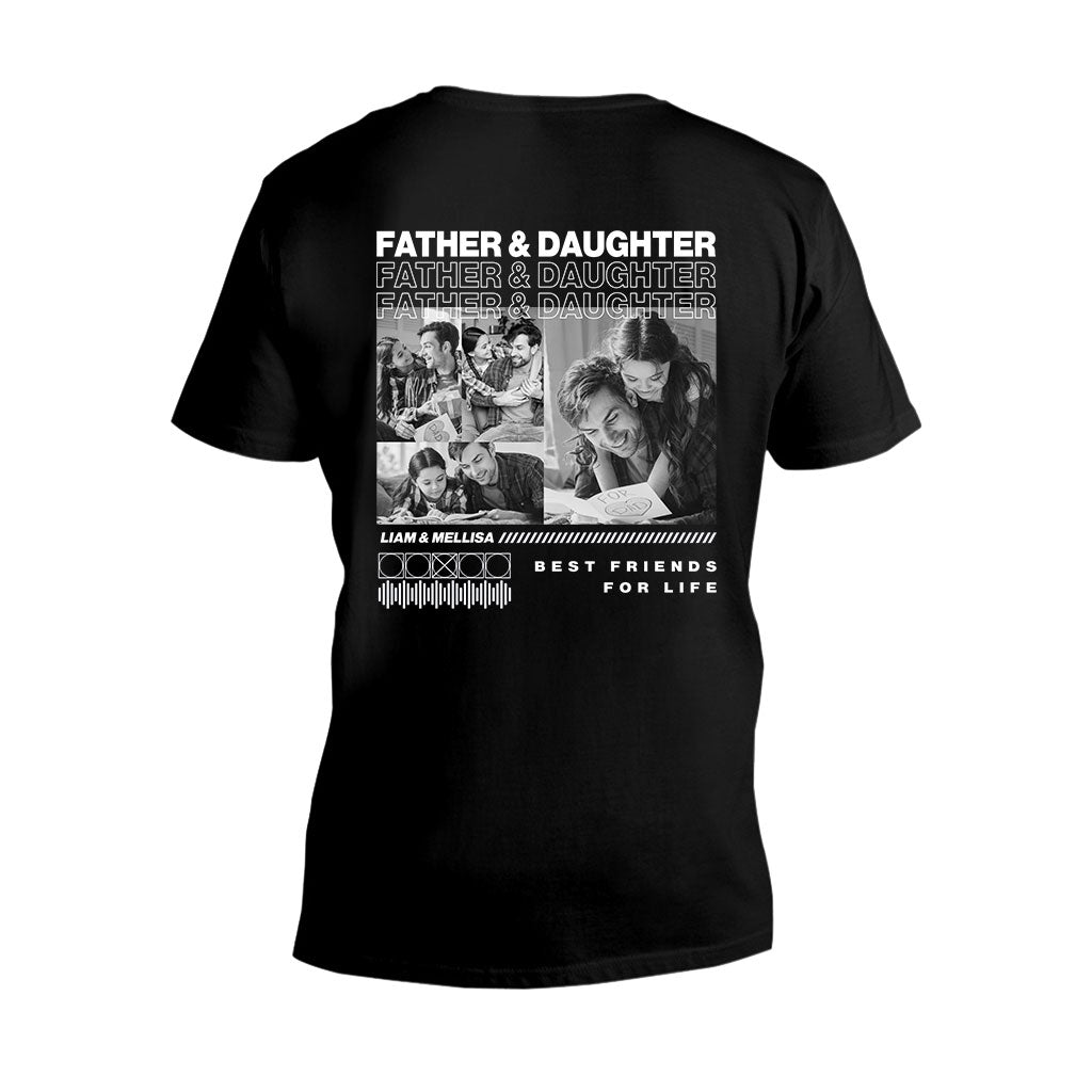 Father And Son Daughter Best Friends - Personalized Father T-shirt and Hoodie