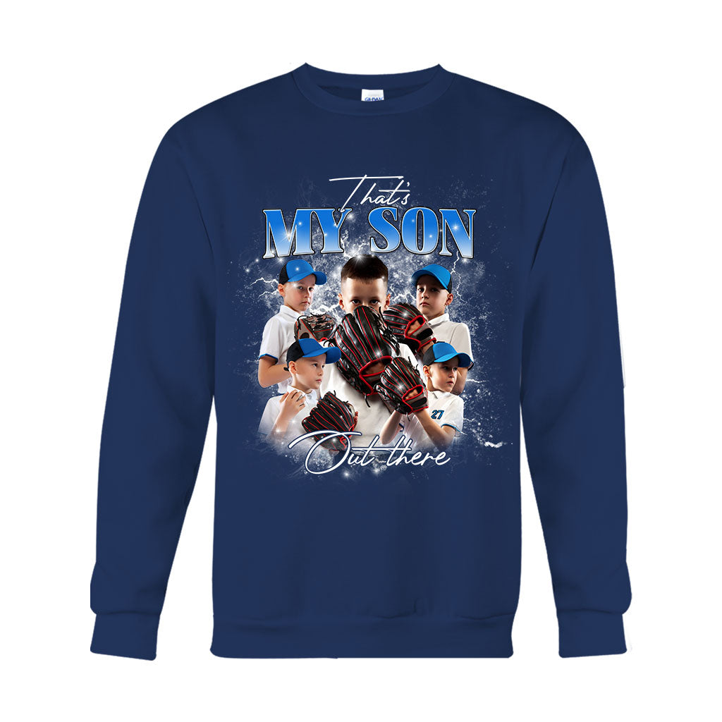 That My Son/ Daughter Out There - Personalized Baseball T-shirt And Hoodie