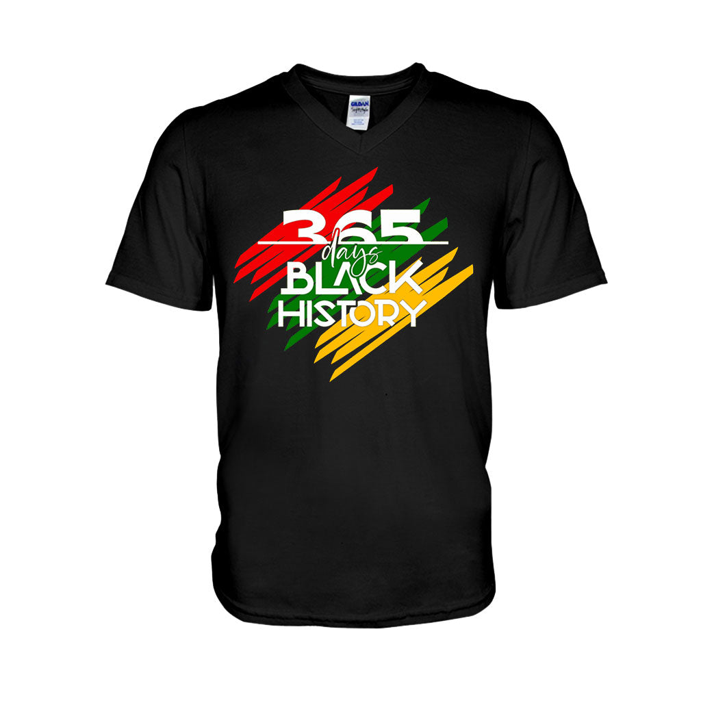 365 Days Black History - Personalized African American T-shirt And Hoodie