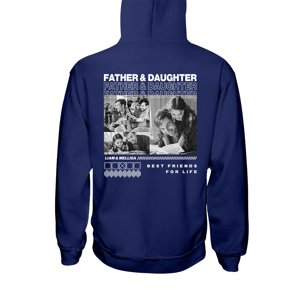 Father And Son Daughter Best Friends - Personalized Father T-shirt and Hoodie