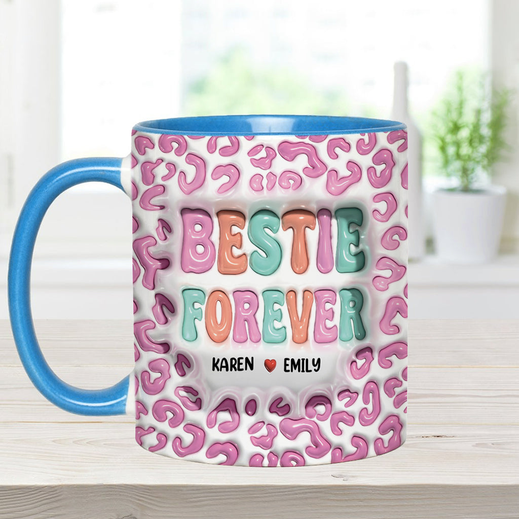 Bestie Forever - Personalized Bestie Accent Mug