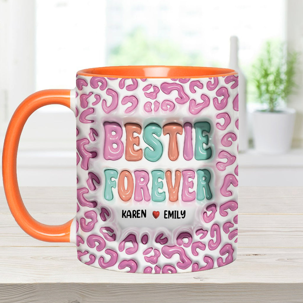 Bestie Forever - Personalized Bestie Accent Mug