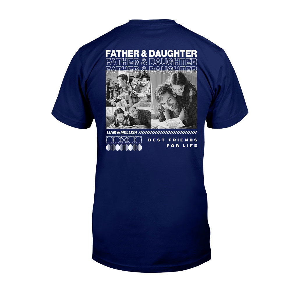 Father And Son Daughter Best Friends - Personalized Father T-shirt and Hoodie
