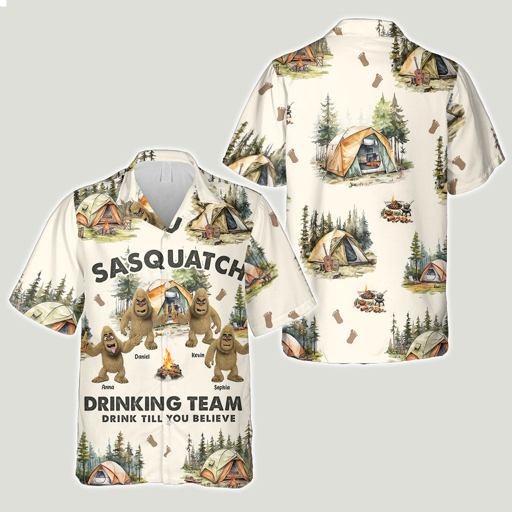 Drink Till You Believe - Personalized Camping Hawaiian Shirt