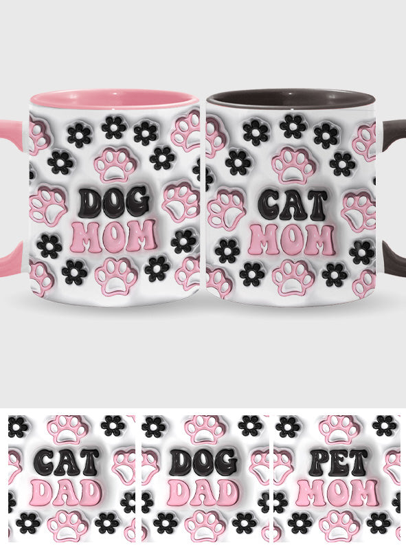 Maman de chien, maman de chat, papa de chien… - Mug personnalisé avec motif chien