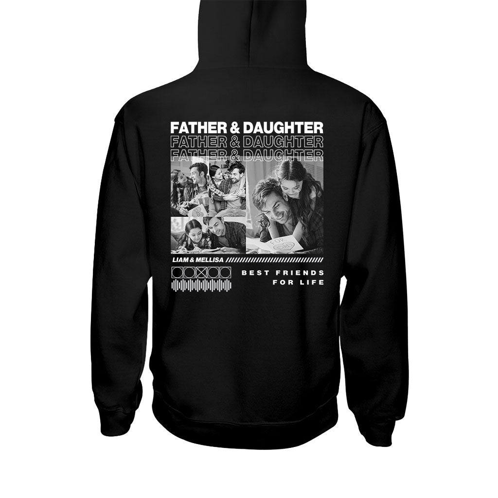 Father And Son Daughter Best Friends - Personalized Father T-shirt and Hoodie