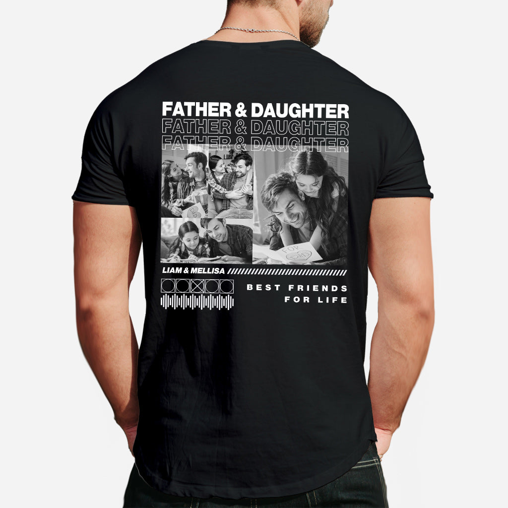 Father And Son Daughter Best Friends - Personalized Father T-shirt and Hoodie