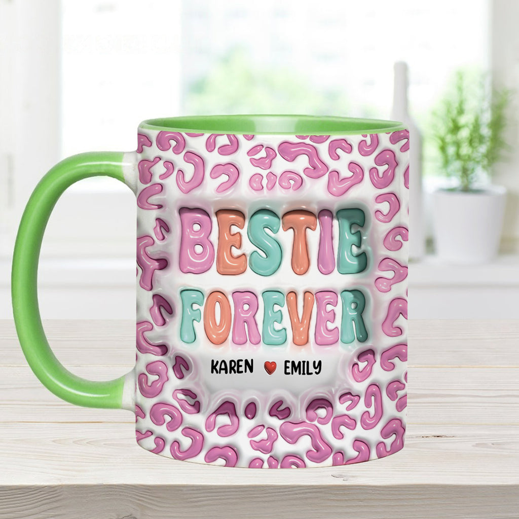 Bestie Forever - Personalized Bestie Accent Mug
