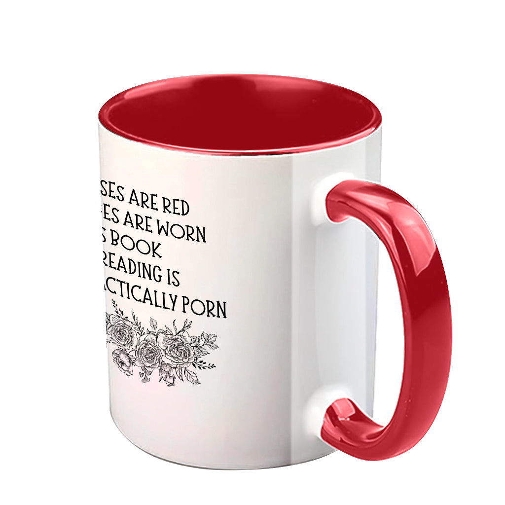 This Book I’m Reading Is Practically Porn - Personalized Book Accent Mug
