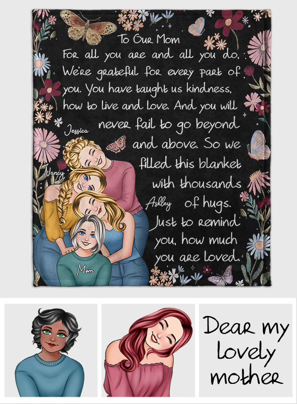 To Our Mother/ Mom... - Personalized Mother Blanket