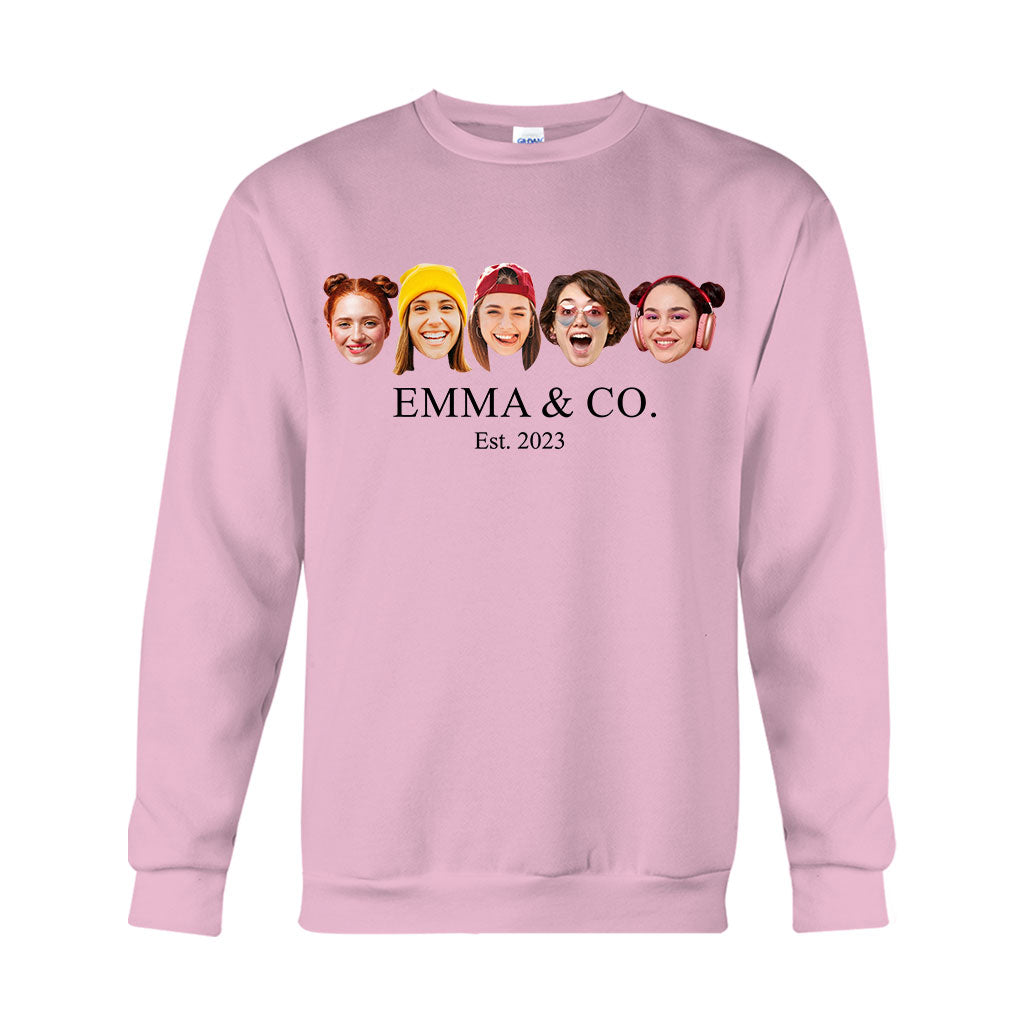 Besties & Co. Face Custom - Personalized Bestie T-shirt And Hoodie