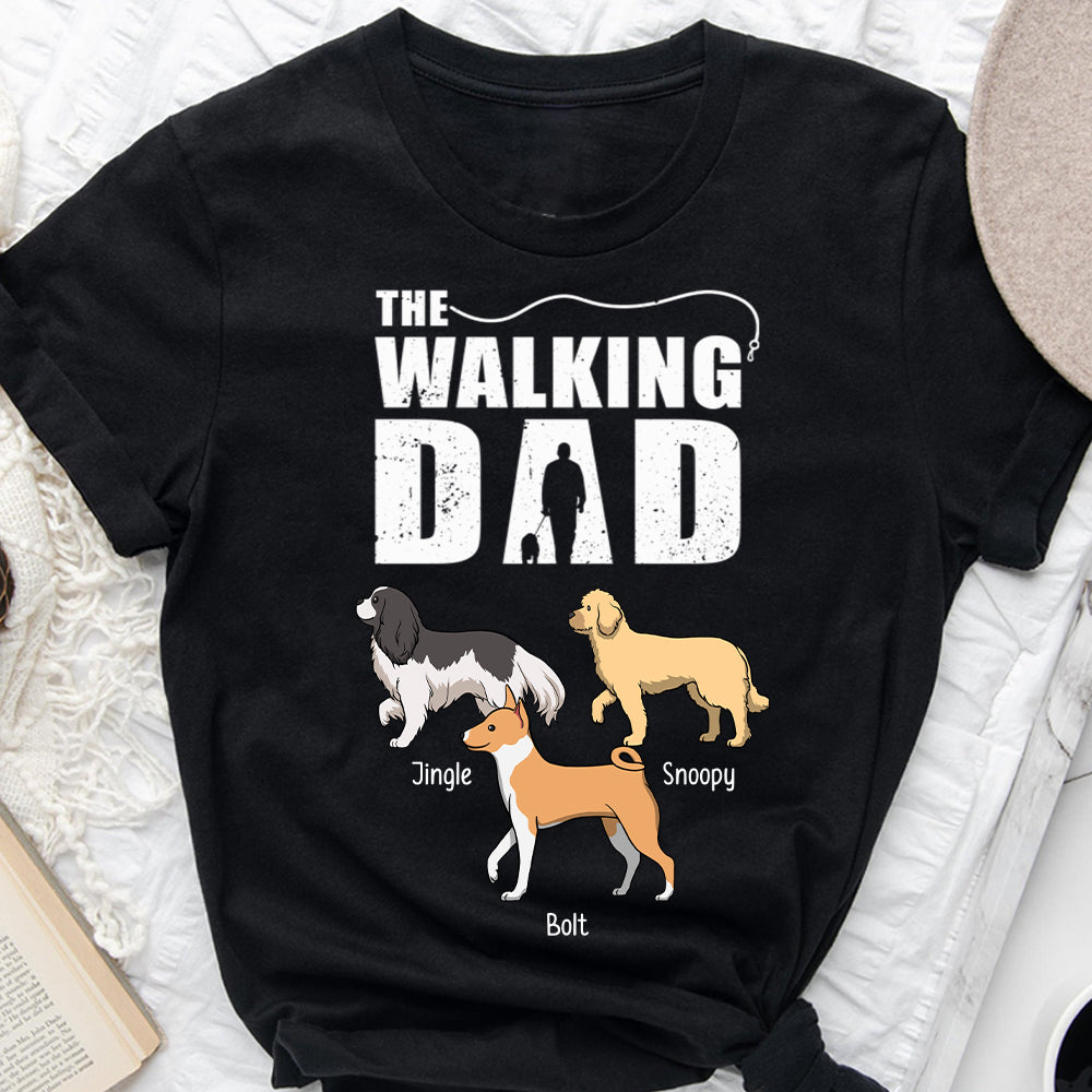 The Walking Dad - Personalized Dog T-shirt And Hoodie