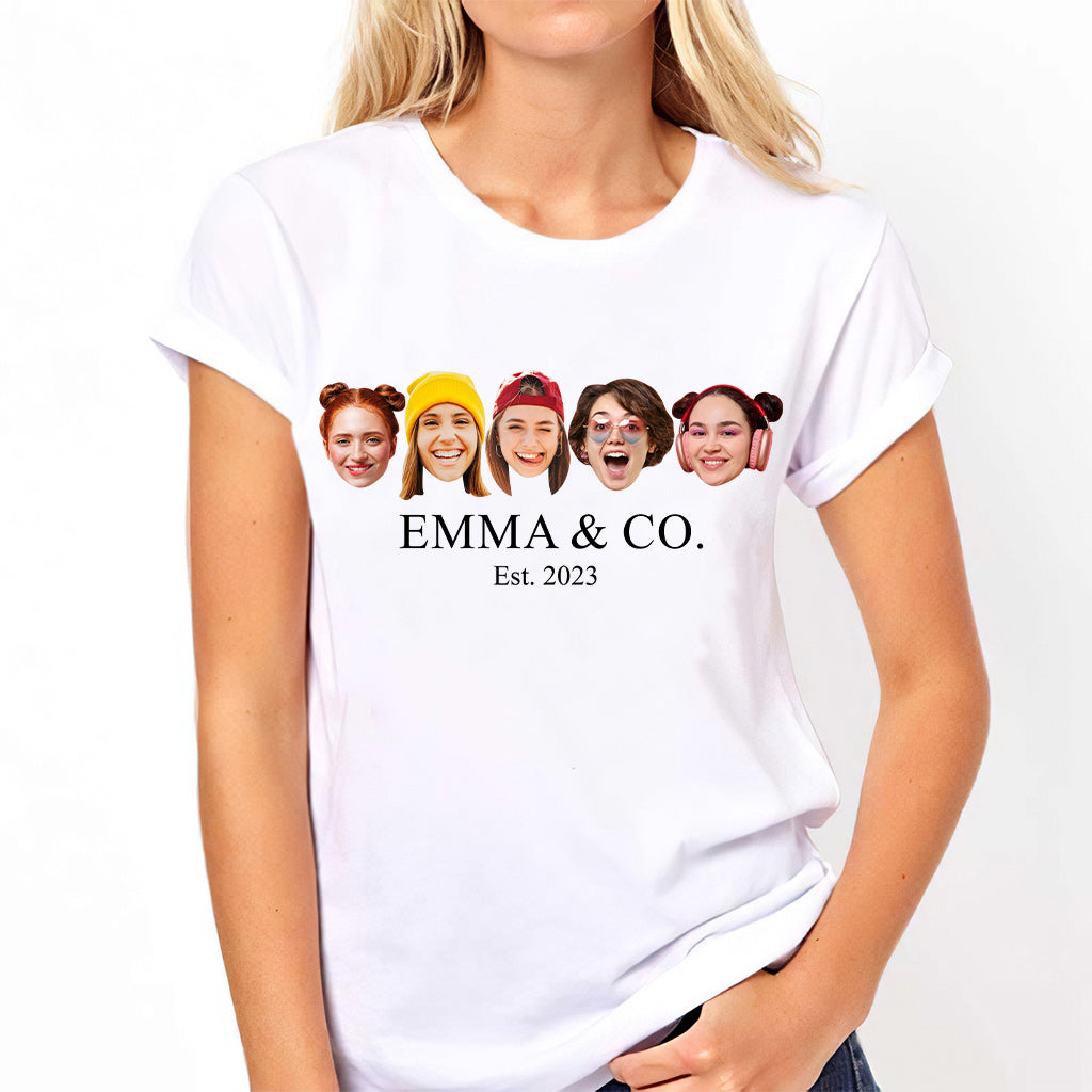 Besties & Co. Face Custom - Personalized Bestie T-shirt And Hoodie