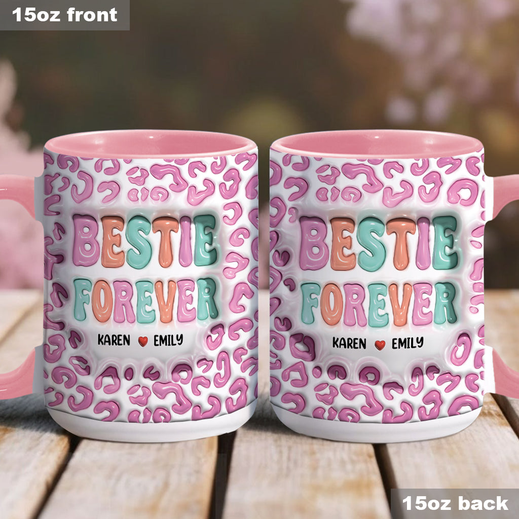 Bestie Forever - Personalized Bestie Accent Mug