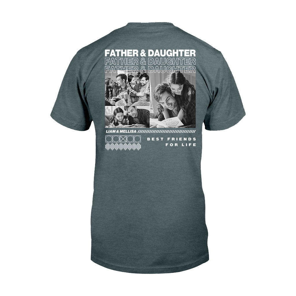 Father And Son Daughter Best Friends - Personalized Father T-shirt and Hoodie