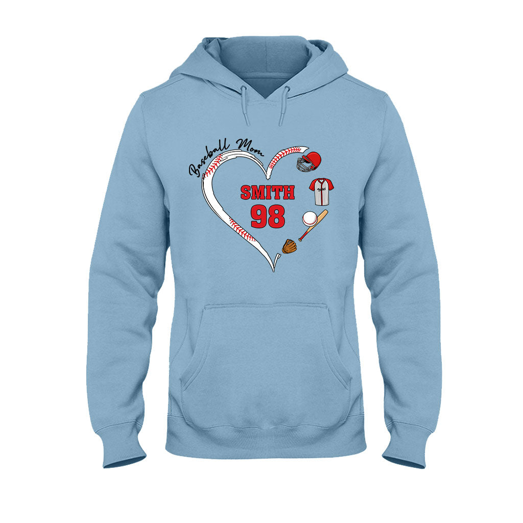 Baseball Mom - Personalized Baseball T-shirt And Hoodie