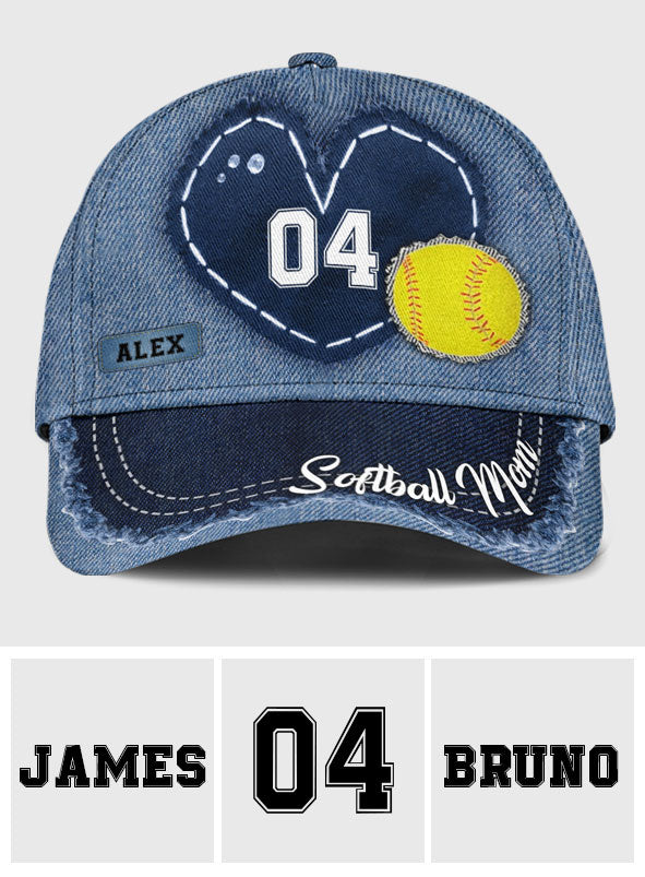 Softball Mom – Personalisierte Softball Classic Cap