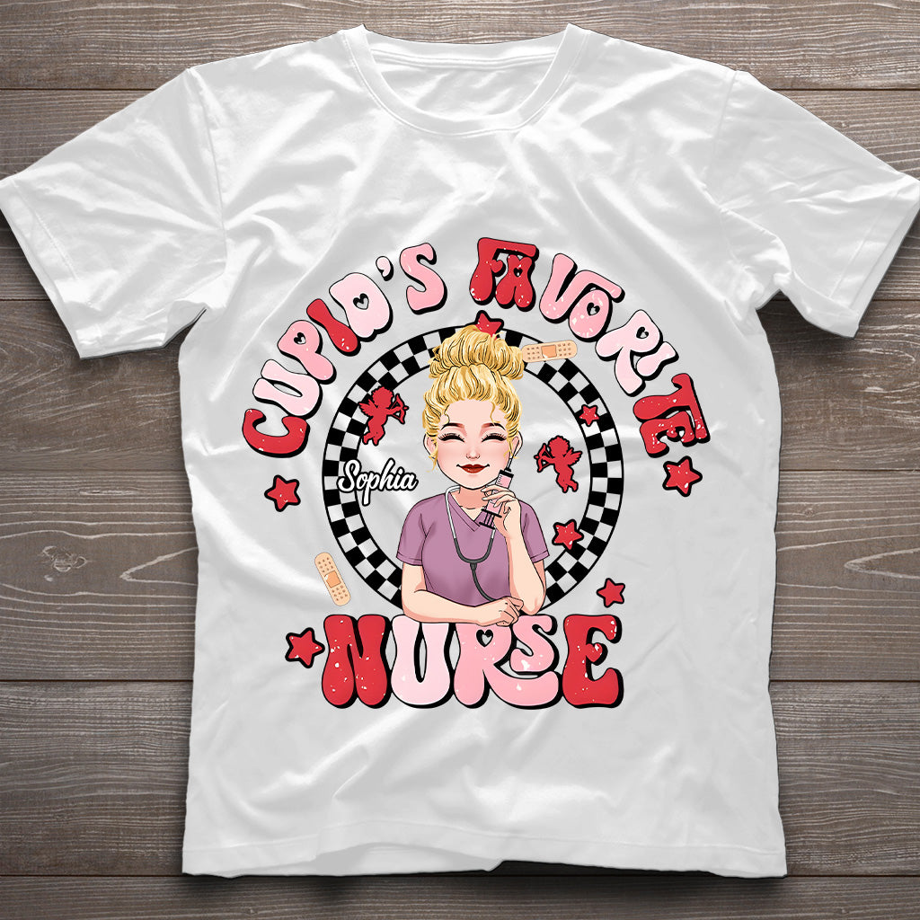 Cupid Favorite Nurse - Personalized Nurse T-shirt And Hoodie