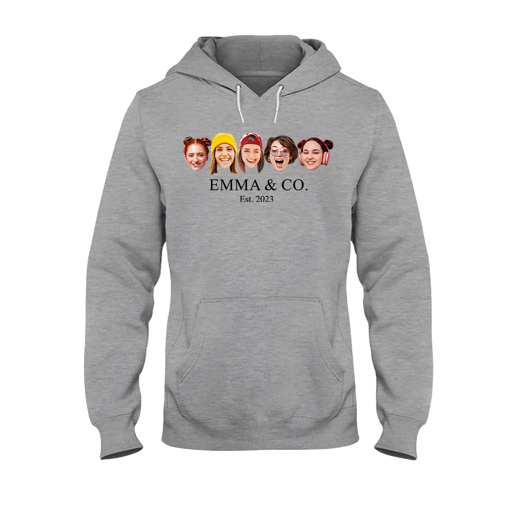 Besties & Co. Face Custom - Personalized Bestie T-shirt And Hoodie