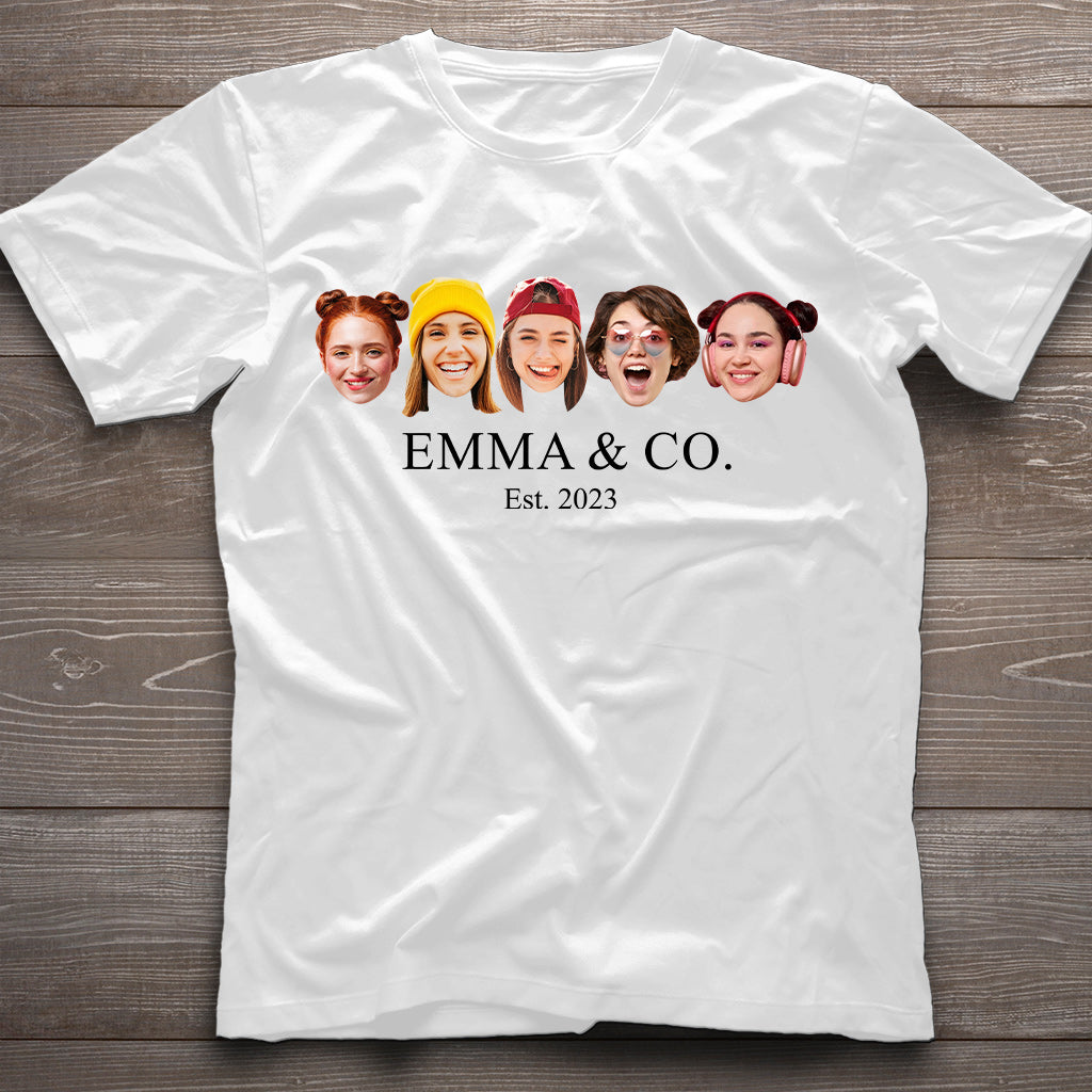 Besties & Co. Face Custom - Personalized Bestie T-shirt And Hoodie