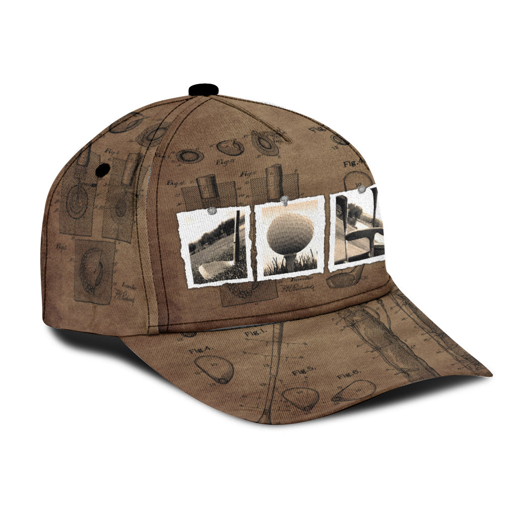 Vintage Golf Custom Name - Personalized Golf Classic Cap