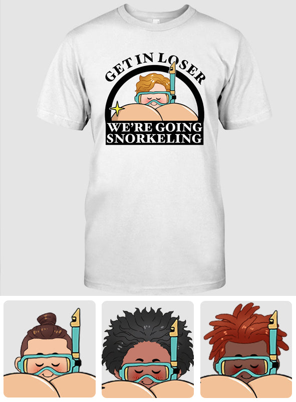 „Get In Loser“ – Lustiges Schnorchler-Shirt und personalisierter Tauch-Hoodie