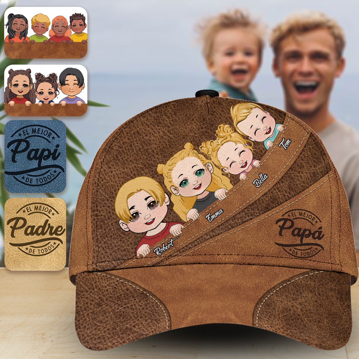 El mejor papá de todos - Personalized Father Classic Cap