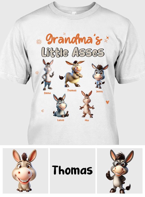 Grandma's Mom's Any Title Little Cuties - Personalized Grandma T-shirt And Hoodie