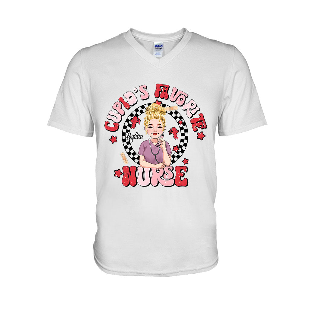 Cupid Favorite Nurse - Personalized Nurse T-shirt And Hoodie