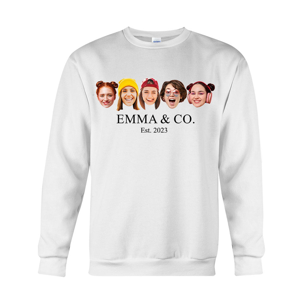 Besties & Co. Face Custom - Personalized Bestie T-shirt And Hoodie