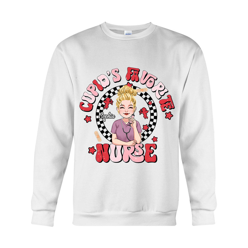 Cupid Favorite Nurse - Personalized Nurse T-shirt And Hoodie