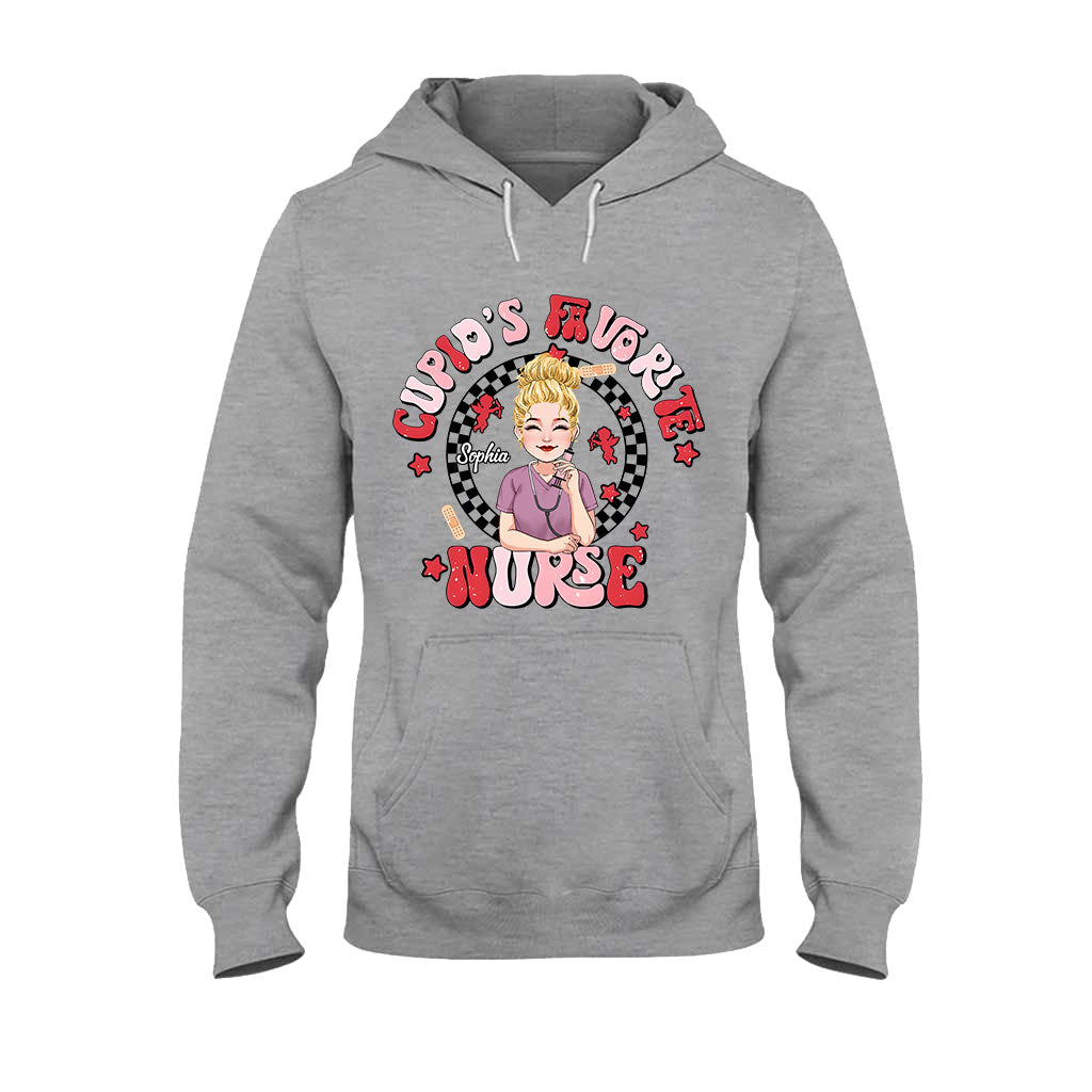 Cupid Favorite Nurse - Personalized Nurse T-shirt And Hoodie