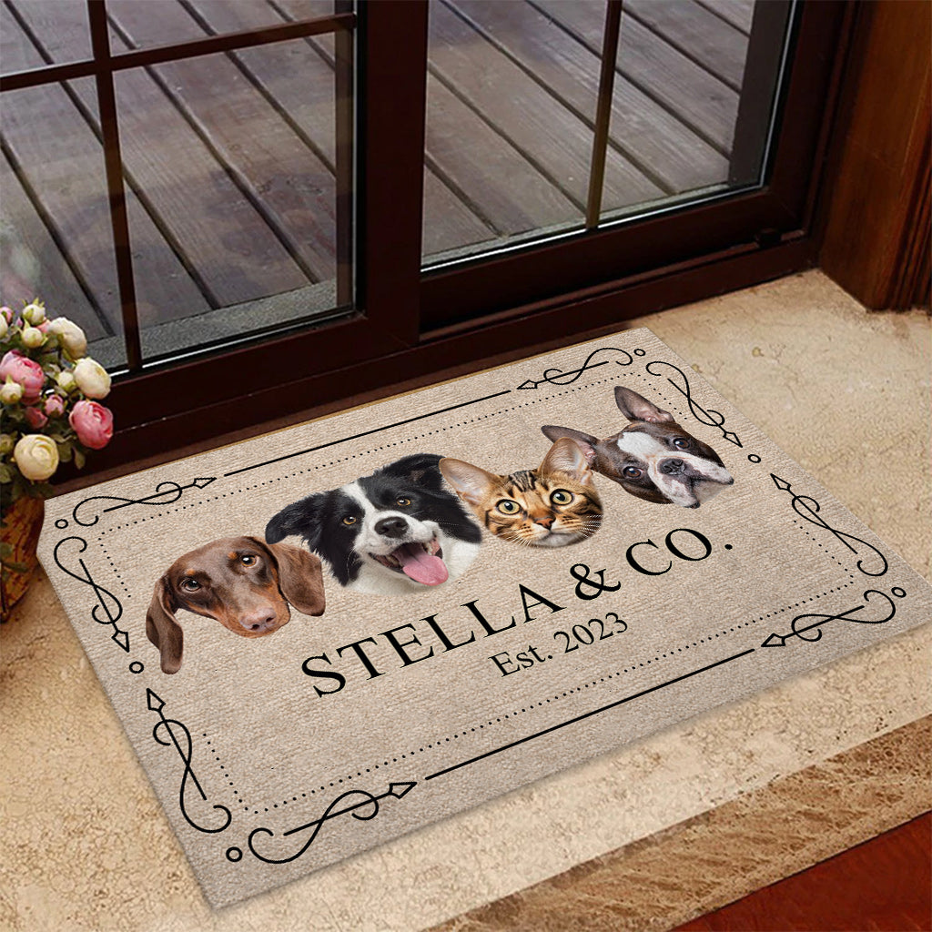 Dogs Cats Pets & Co. - Personalized Dog Doormat