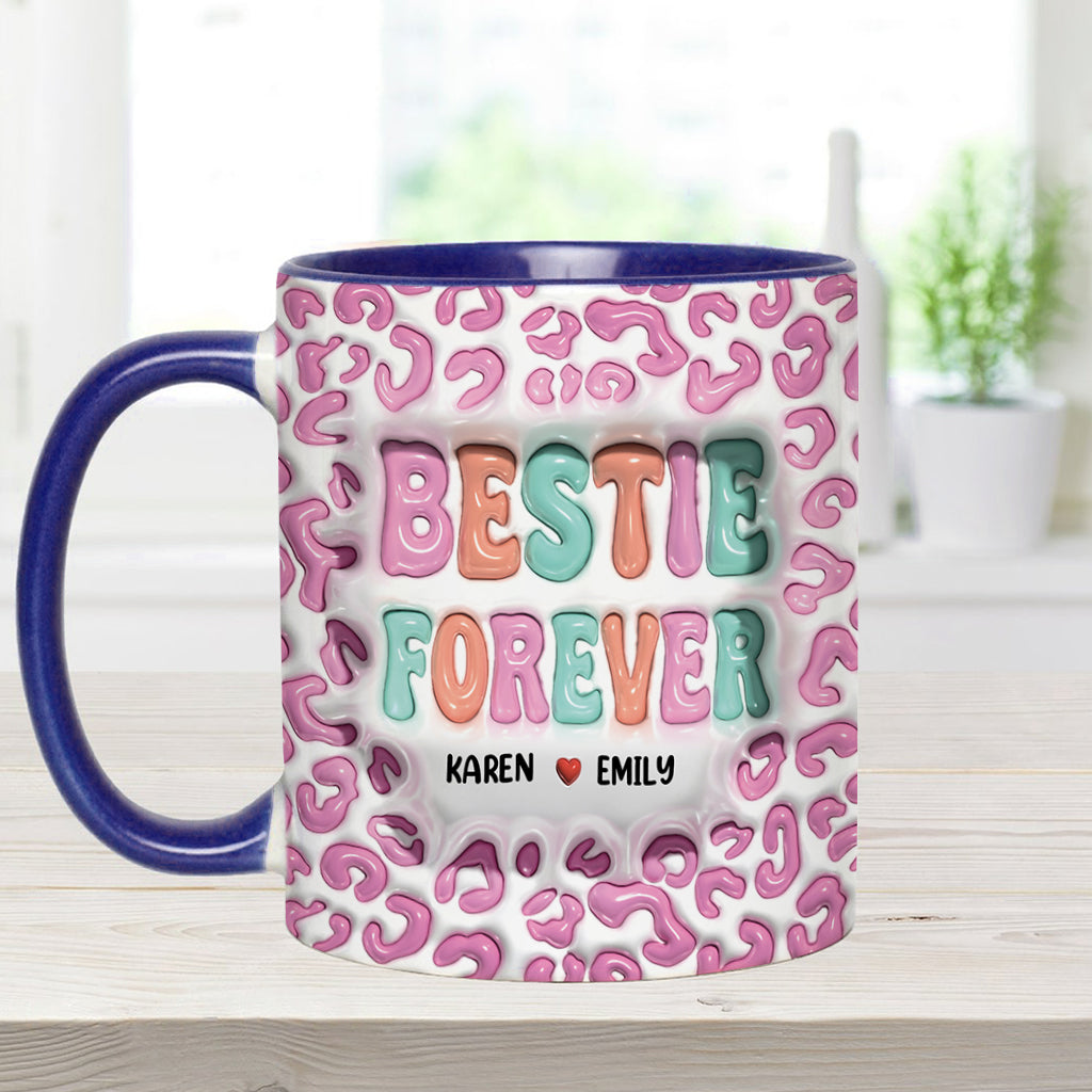 Bestie Forever - Personalized Bestie Accent Mug