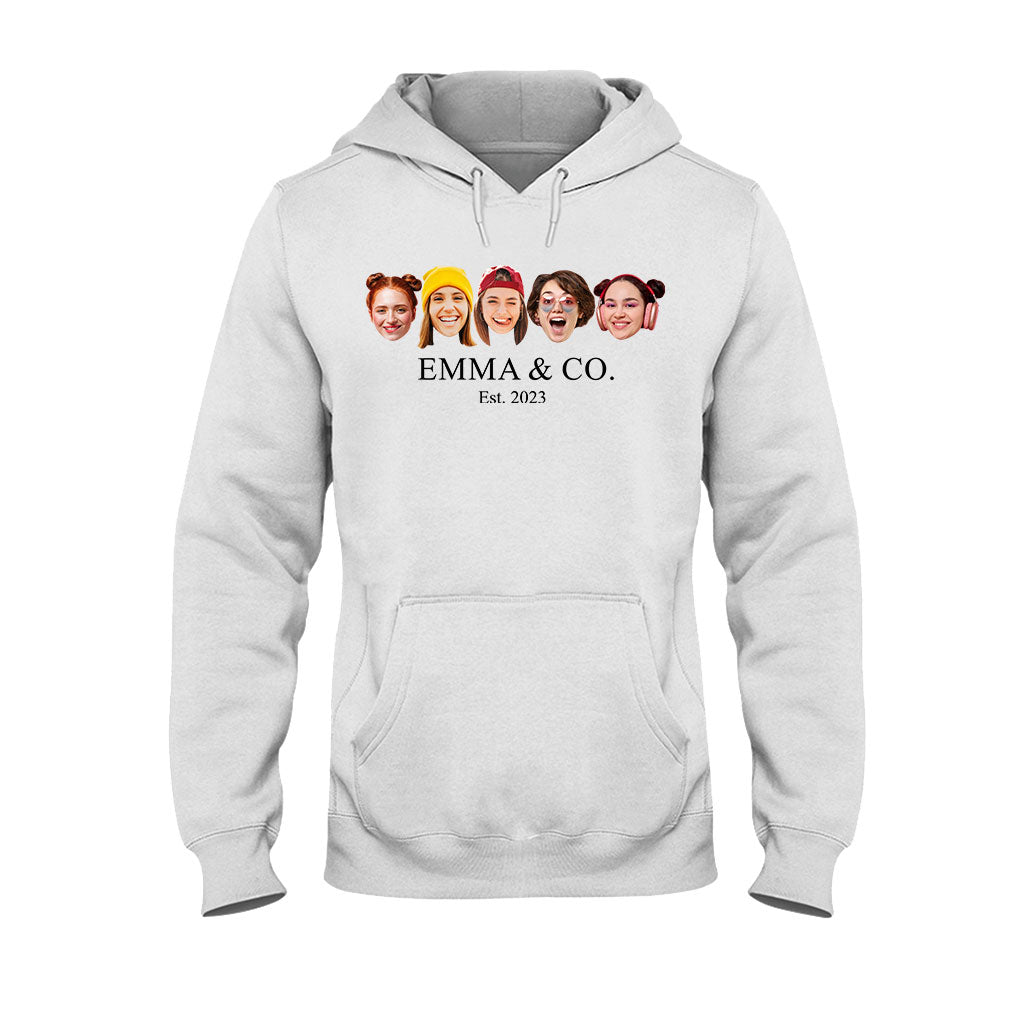 Besties & Co. Face Custom - Personalized Bestie T-shirt And Hoodie