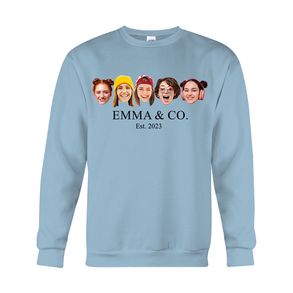 Besties & Co. Face Custom - Personalized Bestie T-shirt And Hoodie