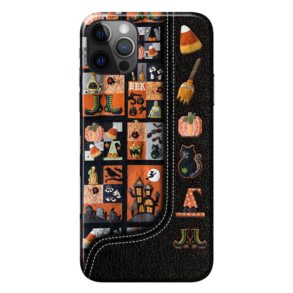 Mein Besen ist kaputt, also quilte ich jetzt – personalisierte Halloween-Handyhülle
