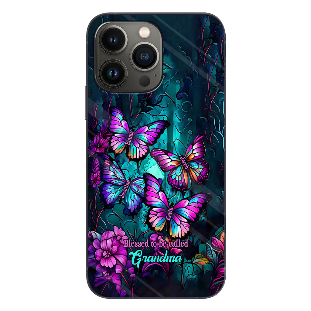 Grandma's Butterflies - Personalized Grandma Phone Case