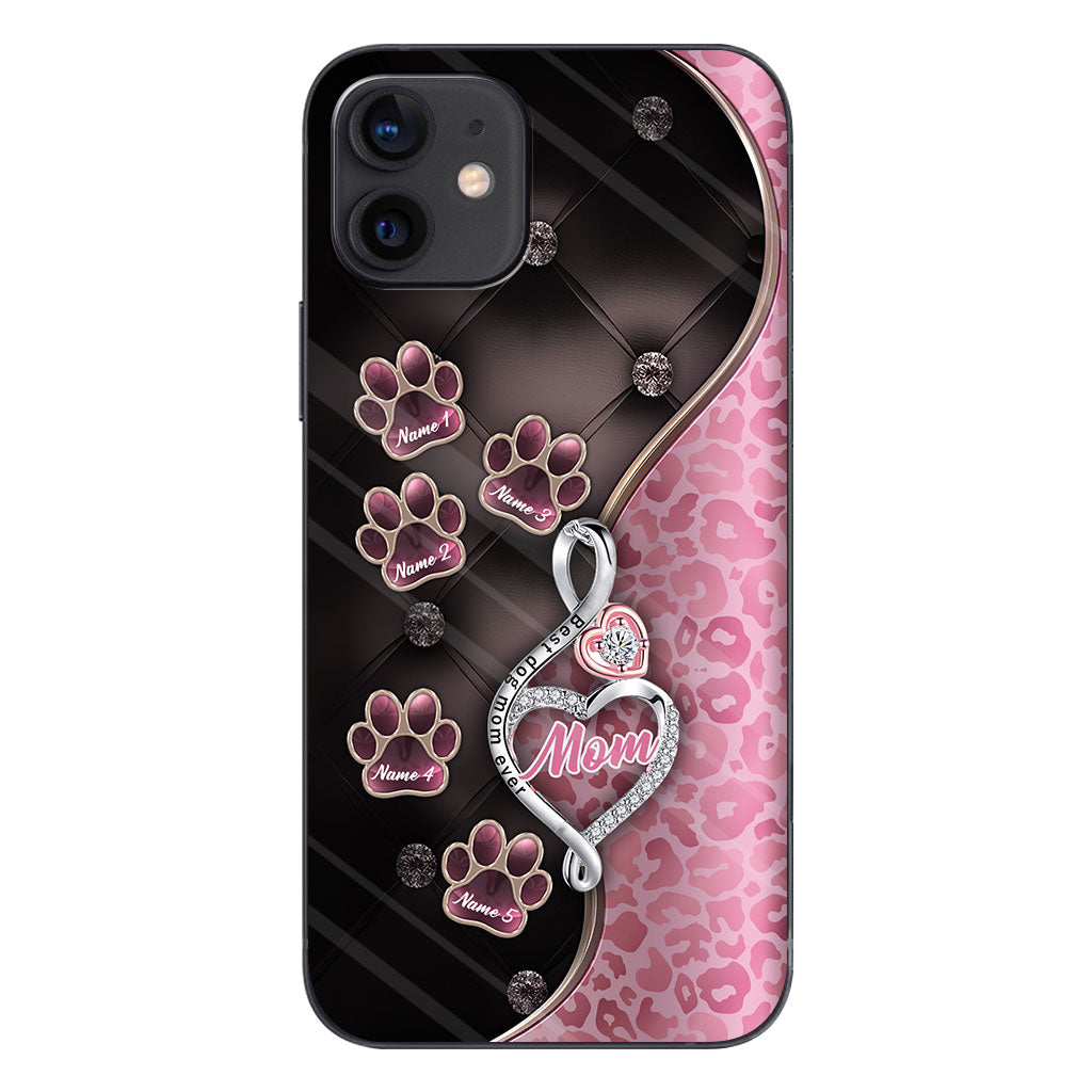 Best Dog Mom Ever Rose Gold - Mother's Day Personalized Dog Phone Case