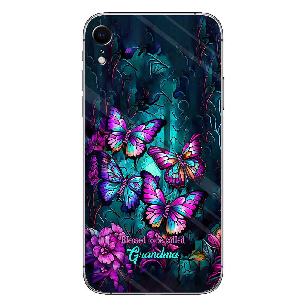 Grandma's Butterflies - Personalized Grandma Phone Case