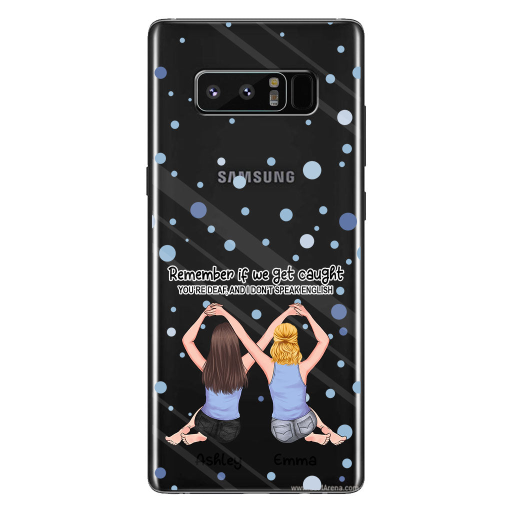 Bestie Forever - Bestie gift for sister - Personalized Clear Phone Case