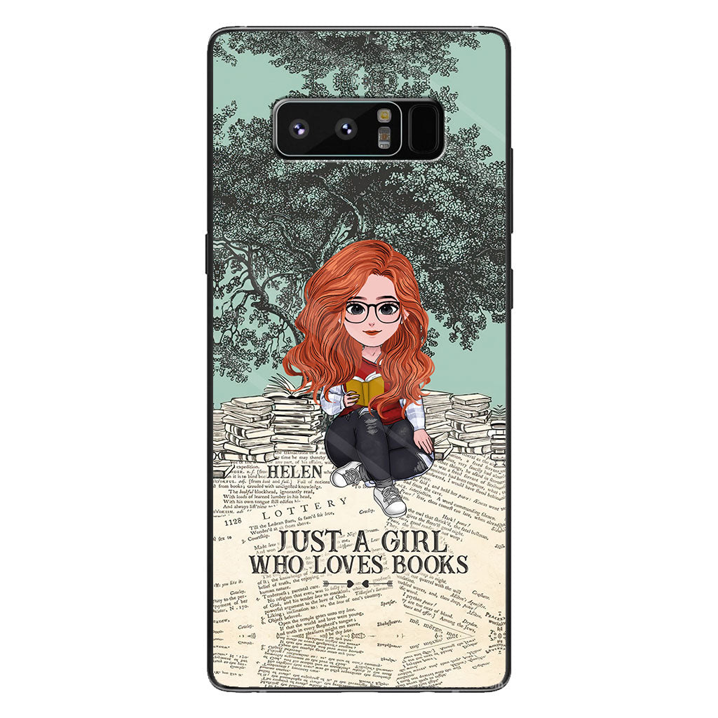 Just A Girl Who Loves Book - Personalized Book Clear Phone Case