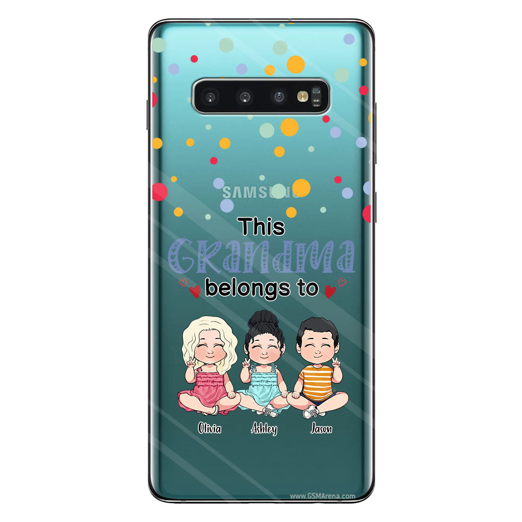 This Grandma Belongs To - Personalized Grandma Clear Phone Case