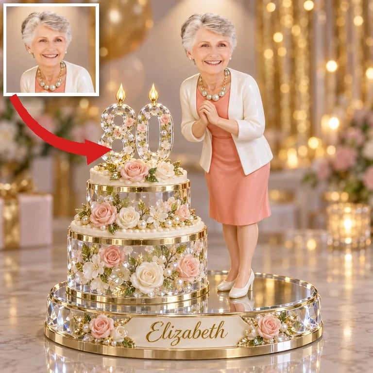 Personalisierte Make-a-Wish Geburtstagsfigur mit Namen und Alter